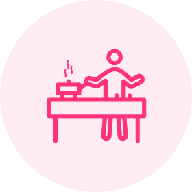 Meal preparation icon